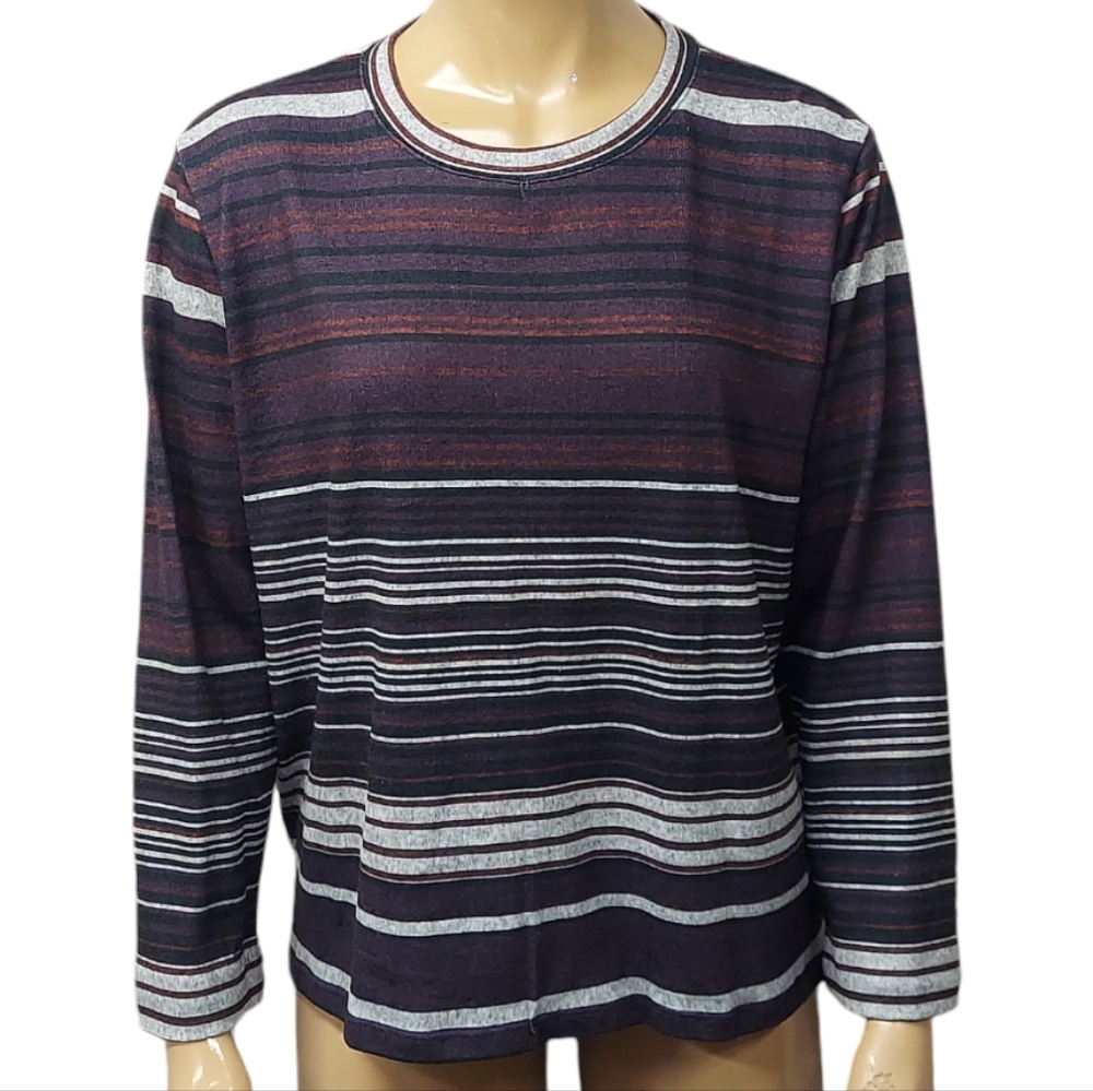 Vintage Shenanigans Striped Super Soft Long Sleeve Top Shirt